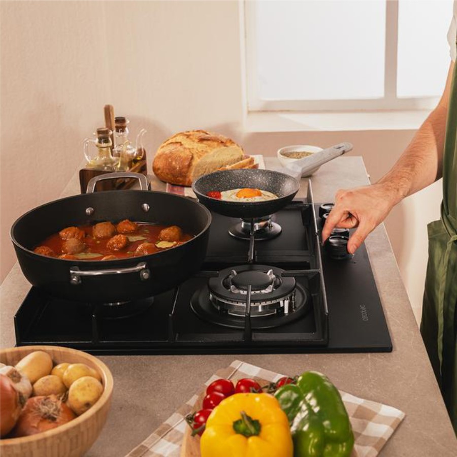 additioanl image for  Cecotec Hob Gas 4 Burners Black 